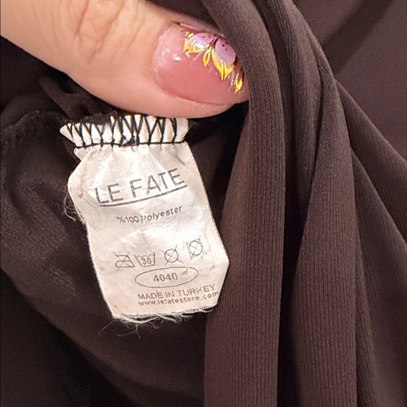 Le Fate Elegant Brown Women's Top size M/L - Picture 5 of 6